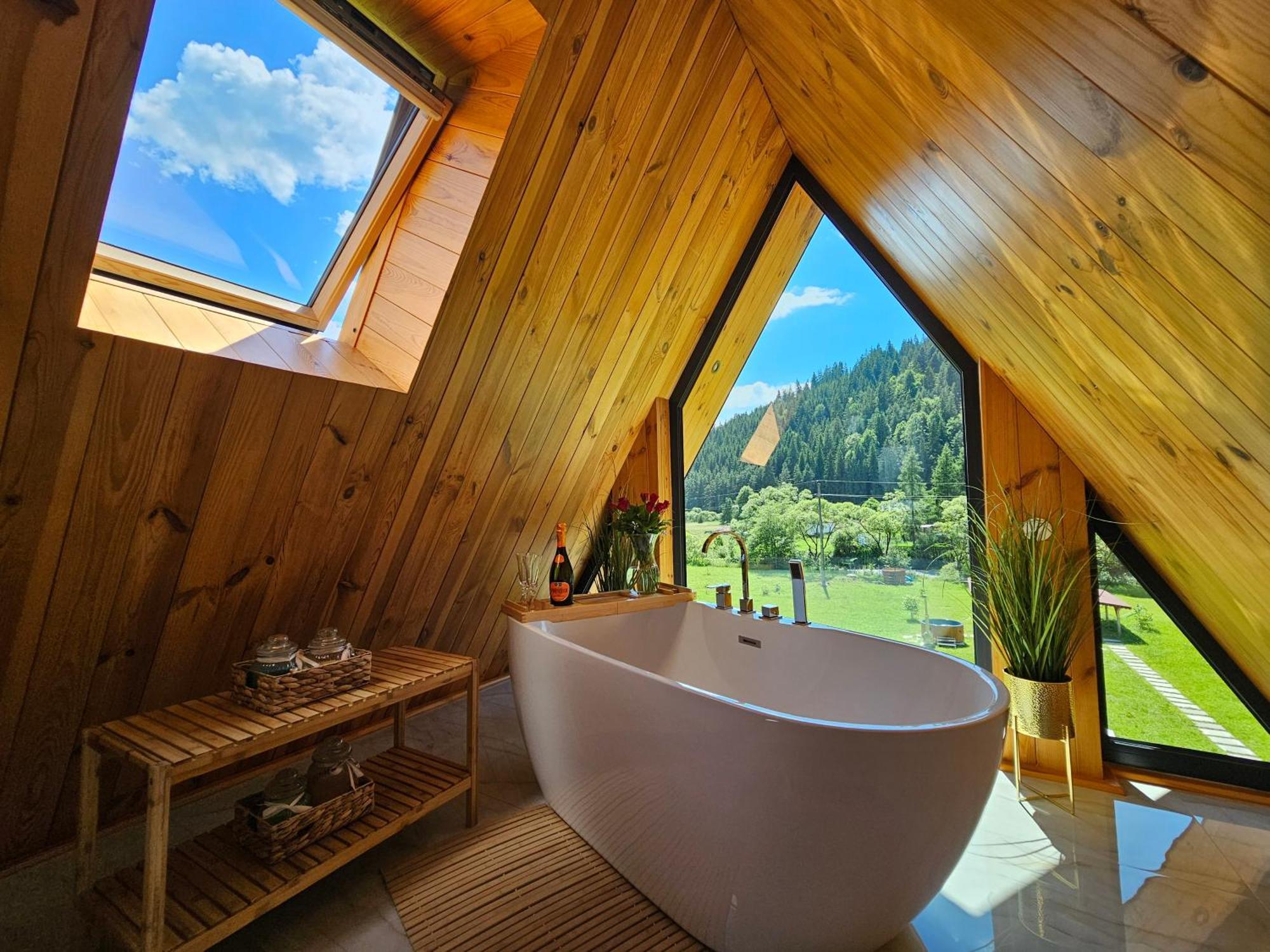 Cabana Cozy Cabin A Frame Topliţa Exterior foto